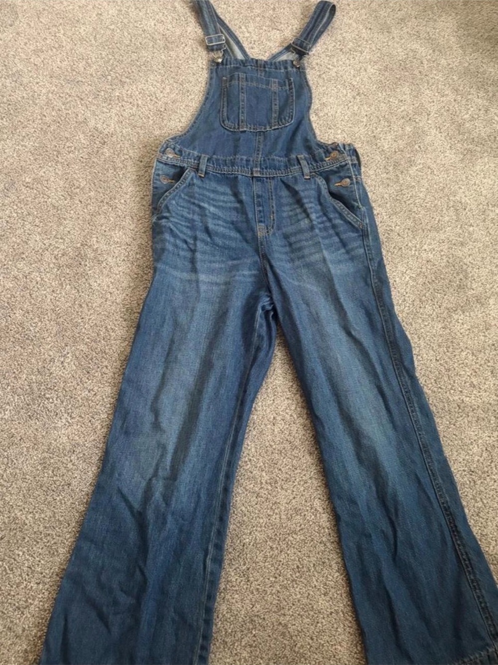Cat & Jack Kid’s Blue Denim Bootcut Overalls
